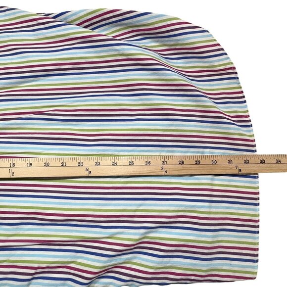 Alan Flusser Mens XL Striped Button Down Shirt Multicolor Cotton Long Sleeve - Picture 10 of 11